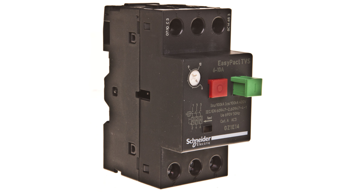 Wyłącznik silnikowy 3P 4kW 6-10A EasyTeSys Power, napęd przyciskowy, zaciski skrzynkowe GZ1E14