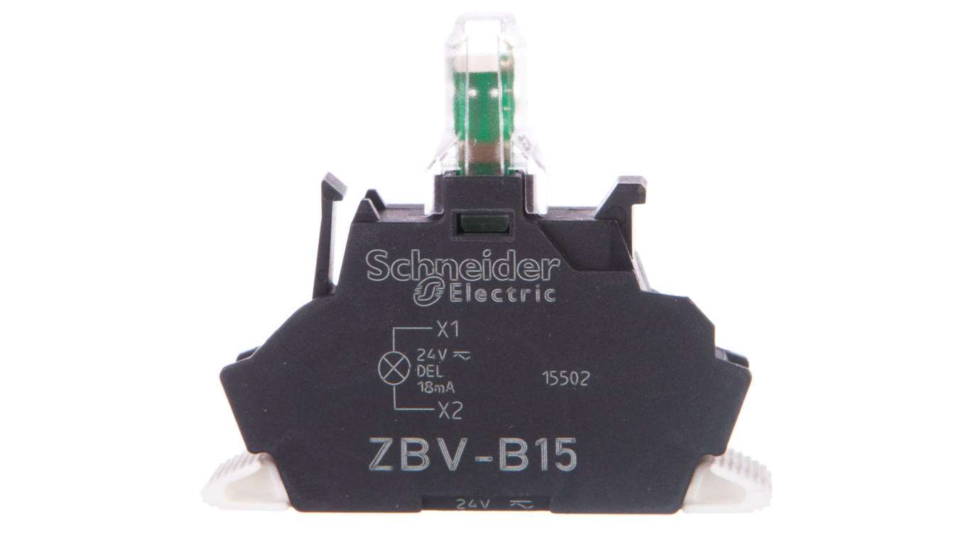 Zestaw świetlny Ø22 biały LED 24V, Push-in, Harmony XB4, ZBVB15