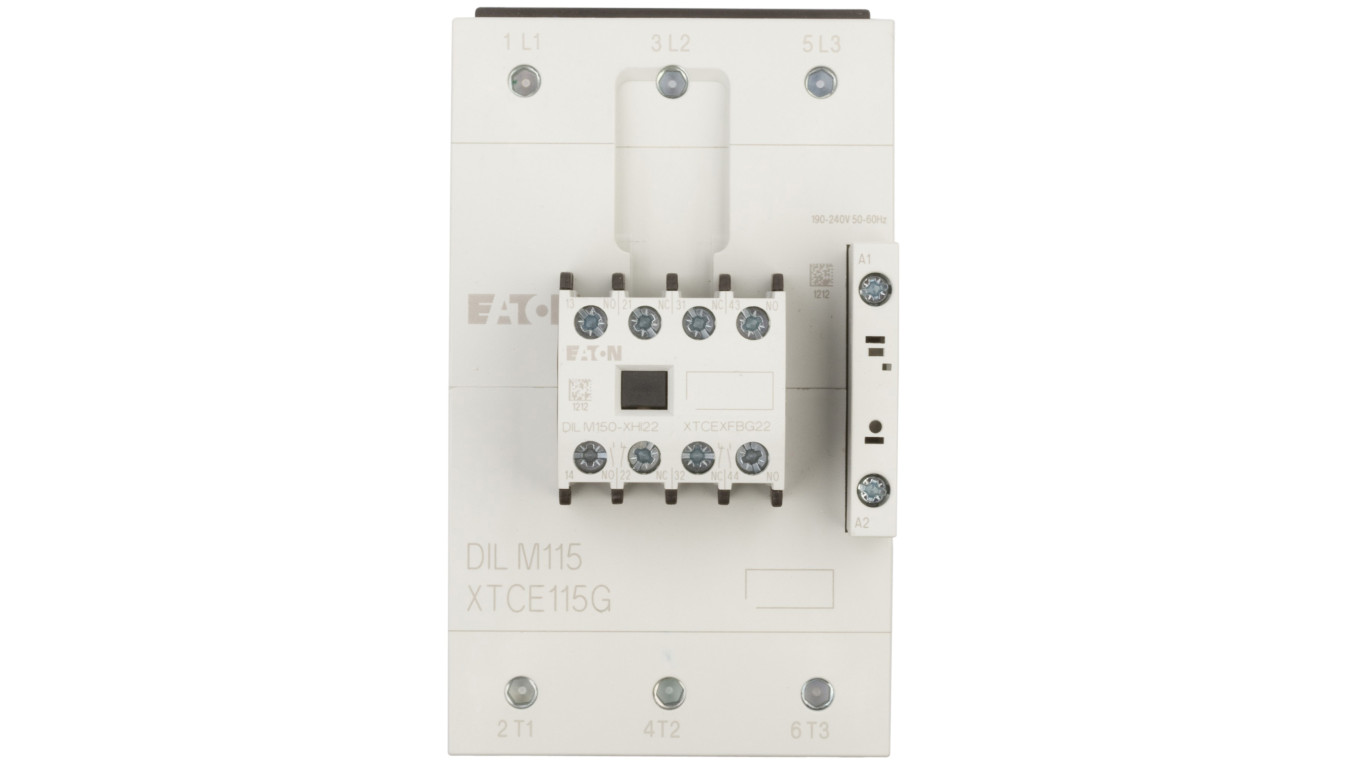 Stycznik mocy 115A 3P 190-240V AC 2Z 2R DILM115-22 (RAC240) 239578