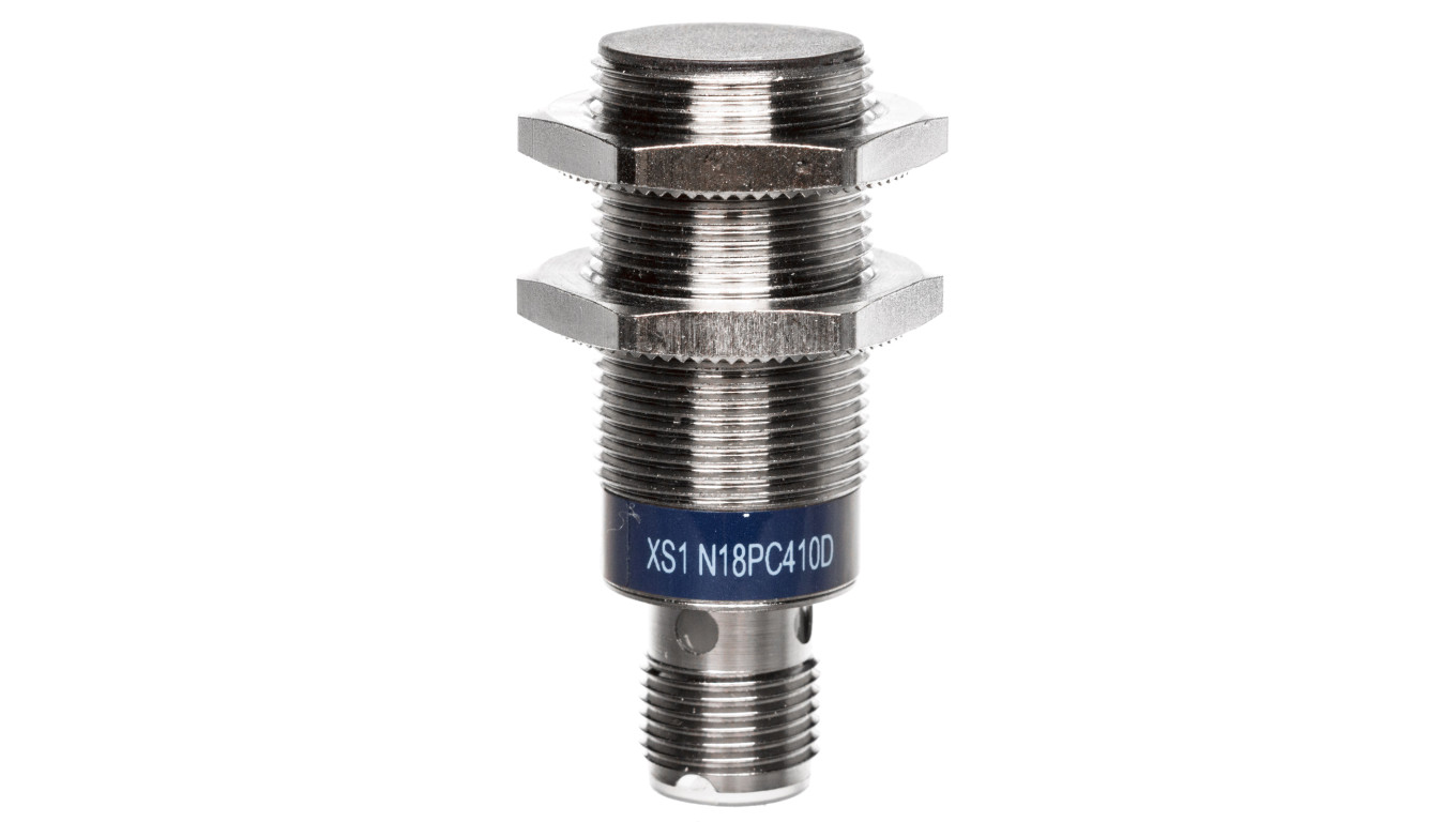 Czujnik indukcyjny M18 5mm 12-24V DC PNP 1Z 1R M12 4-piny XS1N18PC410D