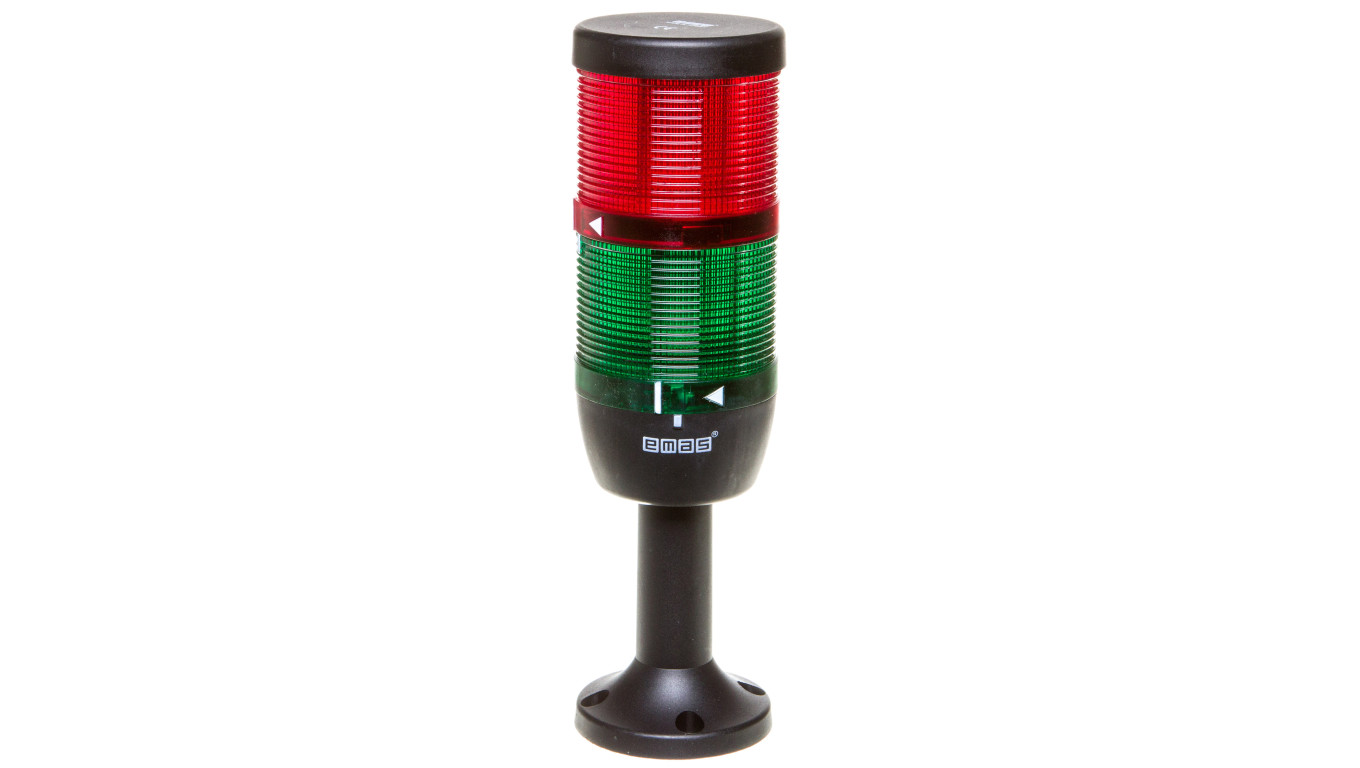 Kolumna sygnalizacyjna kompletna 70mm,2 człony 230V AC czerwony-zielony TK-IK72L220XM01