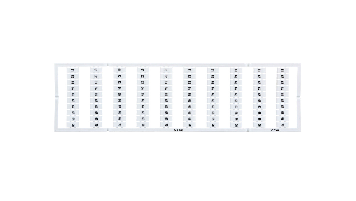 Oznaczniki WMB 10x 61-70 793-570 /5szt./
