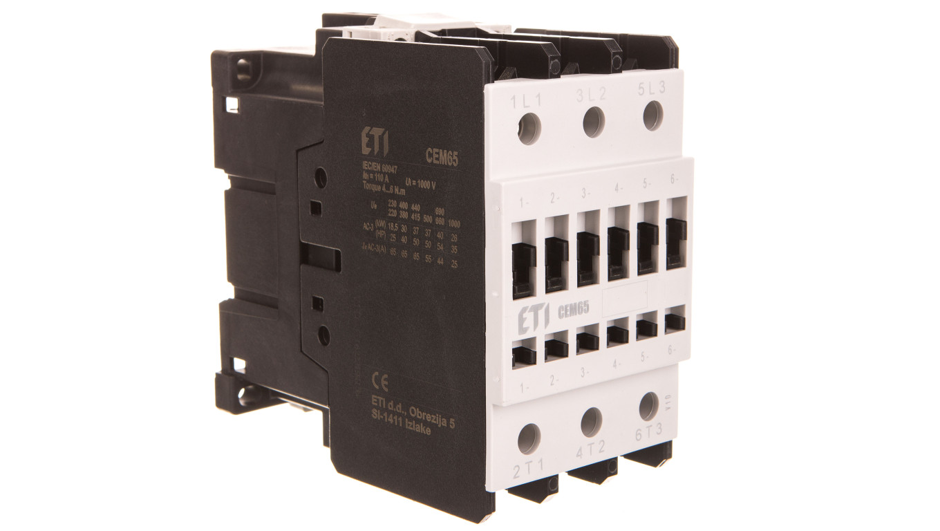 Stycznik mocy 65A 3P 230V AC 0Z 0R CEM65.00-230V-50/60Hz 004649103