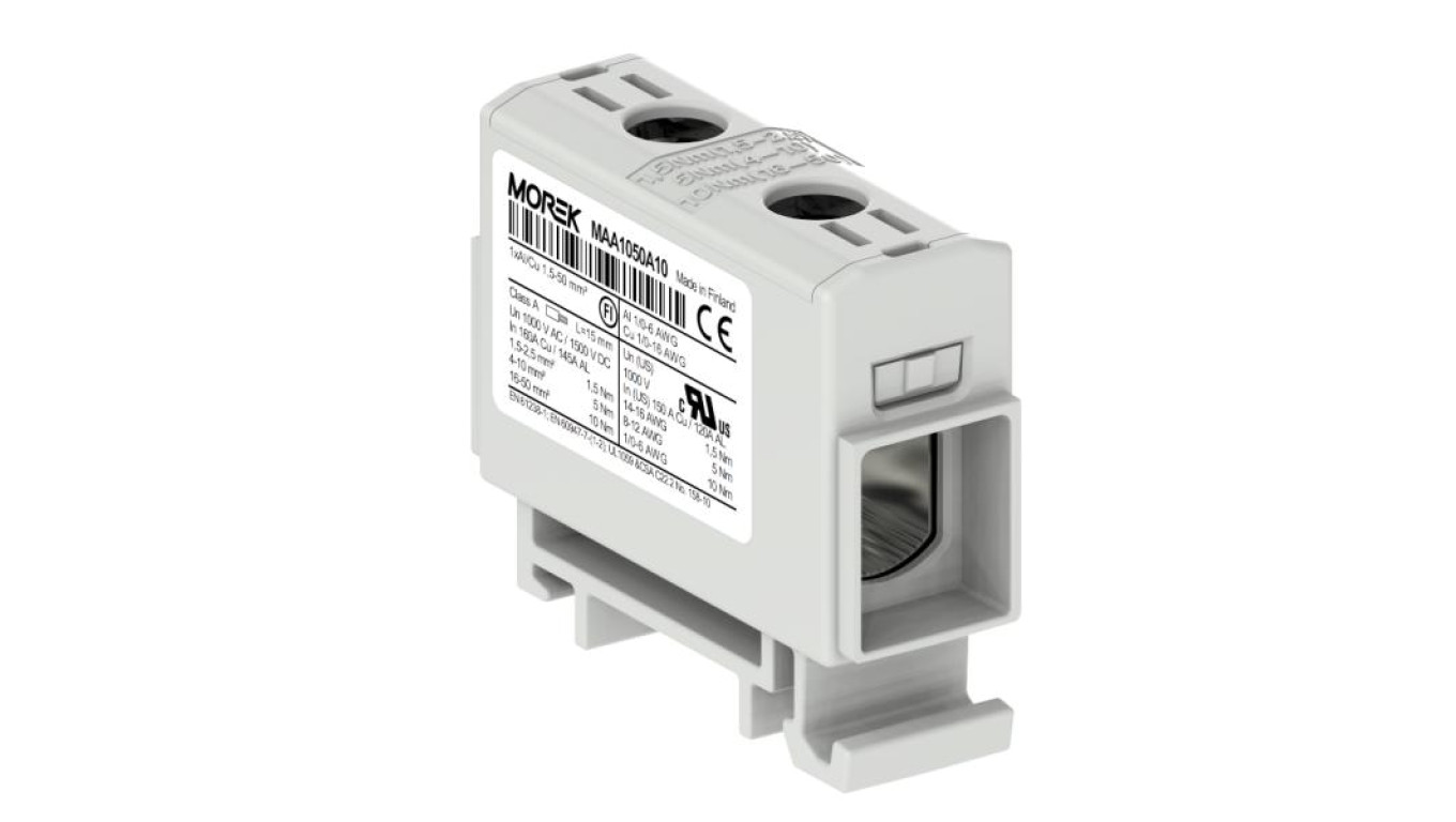 Złączka OTL50 kolor szary 1xAl/Cu 1,5-50mm2 1000V AC / 1500V DC Zacisk uniwersalny MAA1050A10