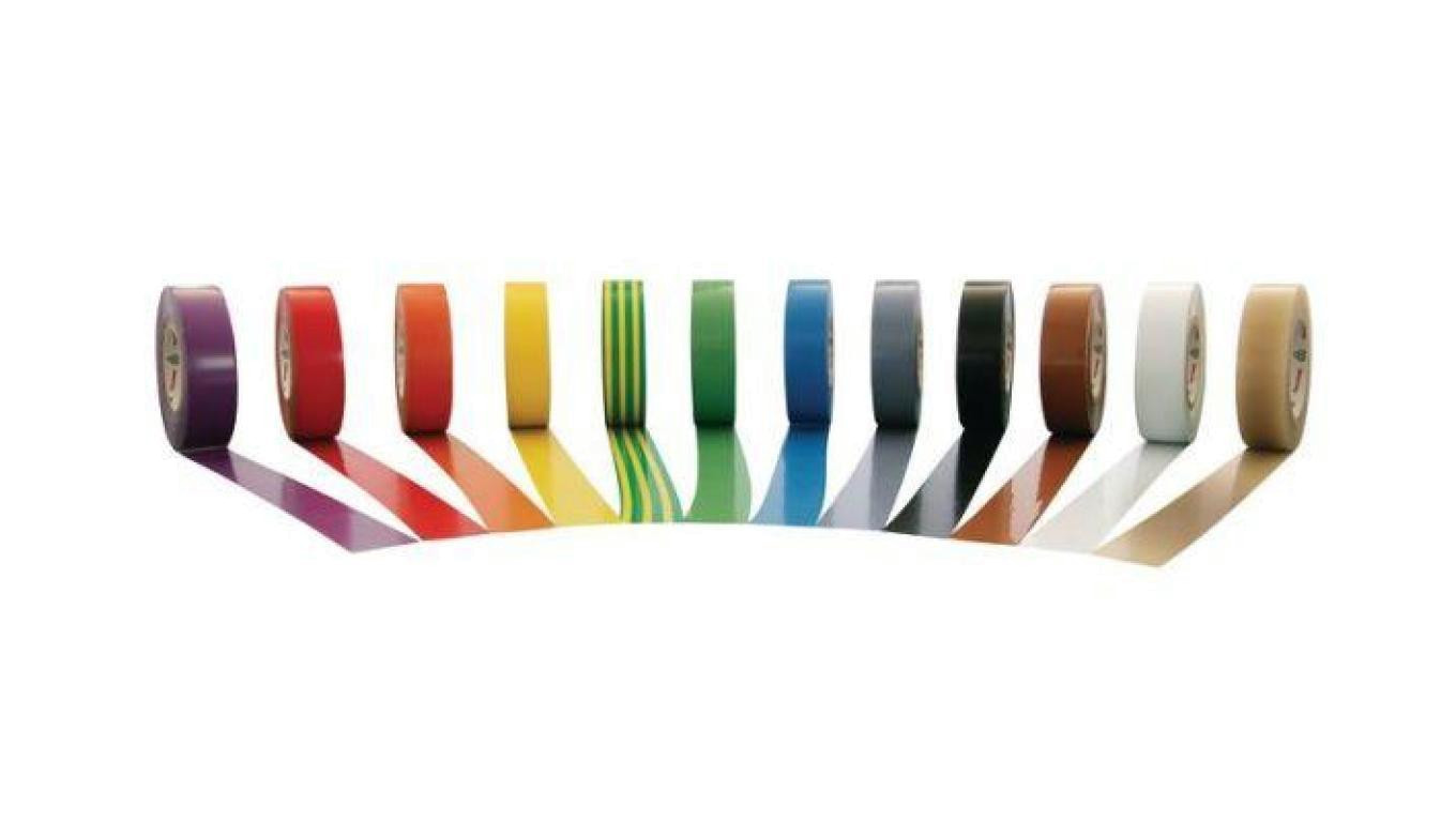 Taśma izolacyjna PVC, 328 0.18-19-20 MIX kolorów 10 szt., 416781