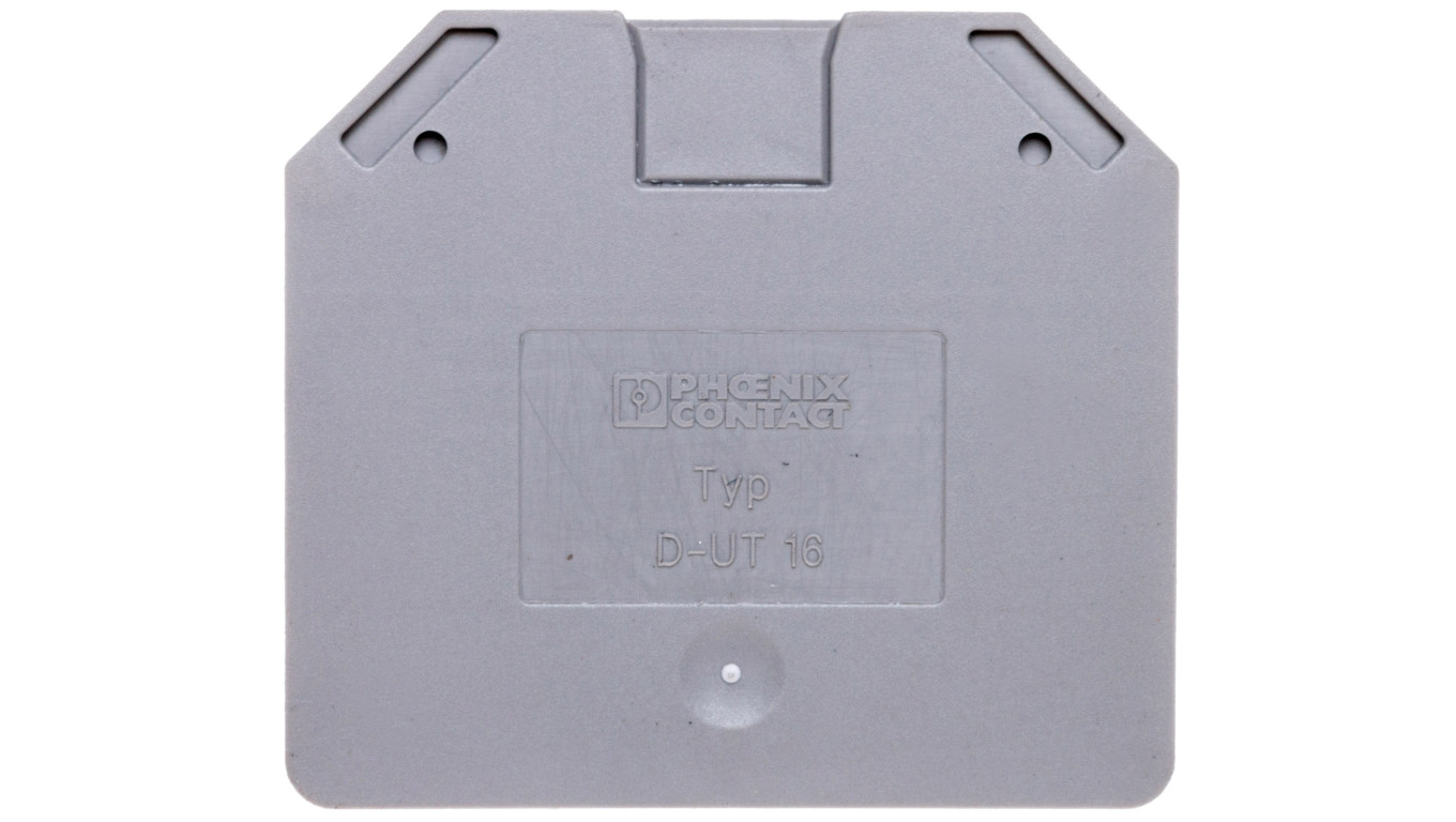 Pokrywa końcowa 2,2x52,8x47,3mm szara D-UT 16 3047206