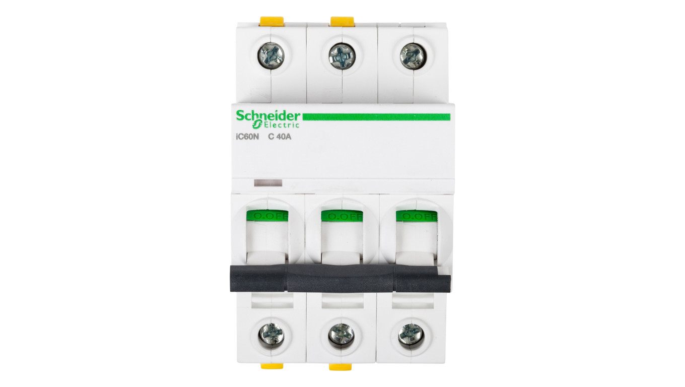 Wyłącznik nadprądowy 3P C 40A 6kA AC iC60N-C40-3 A9F04340