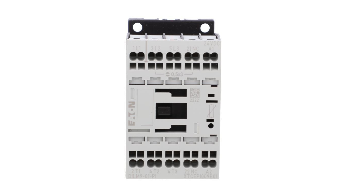 Stycznik mocy DILM9-01(24VDC)-PI DILM 3P 380 V 400 V 4 kW 1R 24 V DC Push-In 199238