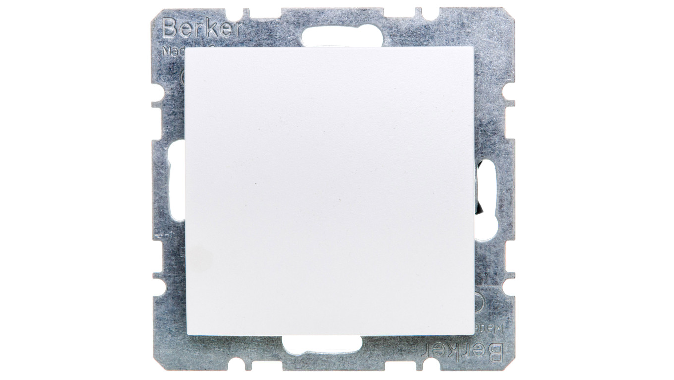 Berker B.Kwadrat Zaślepka z elementem centralnym śnieżnobiała 6710091909