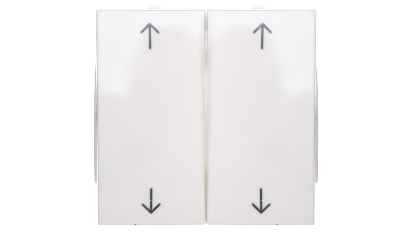 B.Kwadrat Klawisz podwójny symbol /strzałka/ biały połysk 5316448999