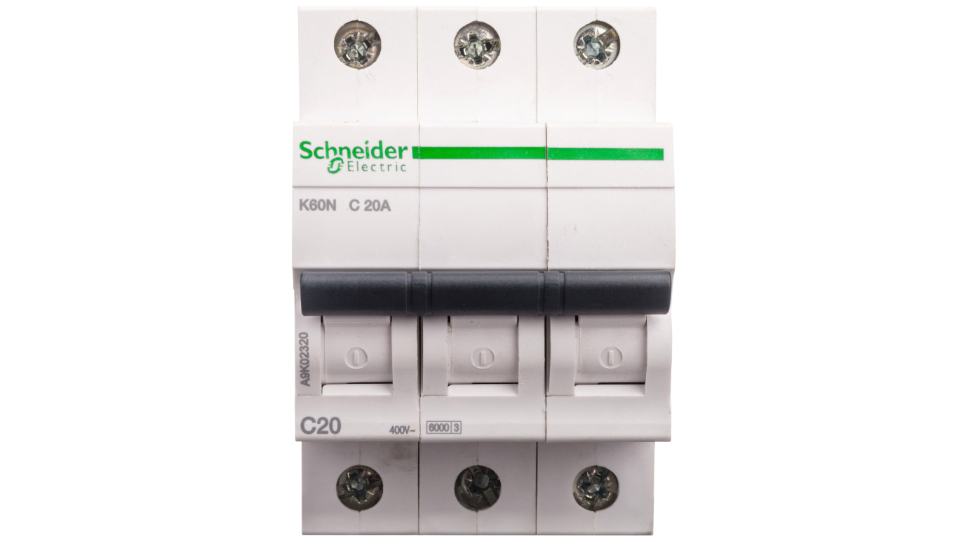 Wyłącznik nadprądowy 3P C 20A 6kA AC K60N A9K02320