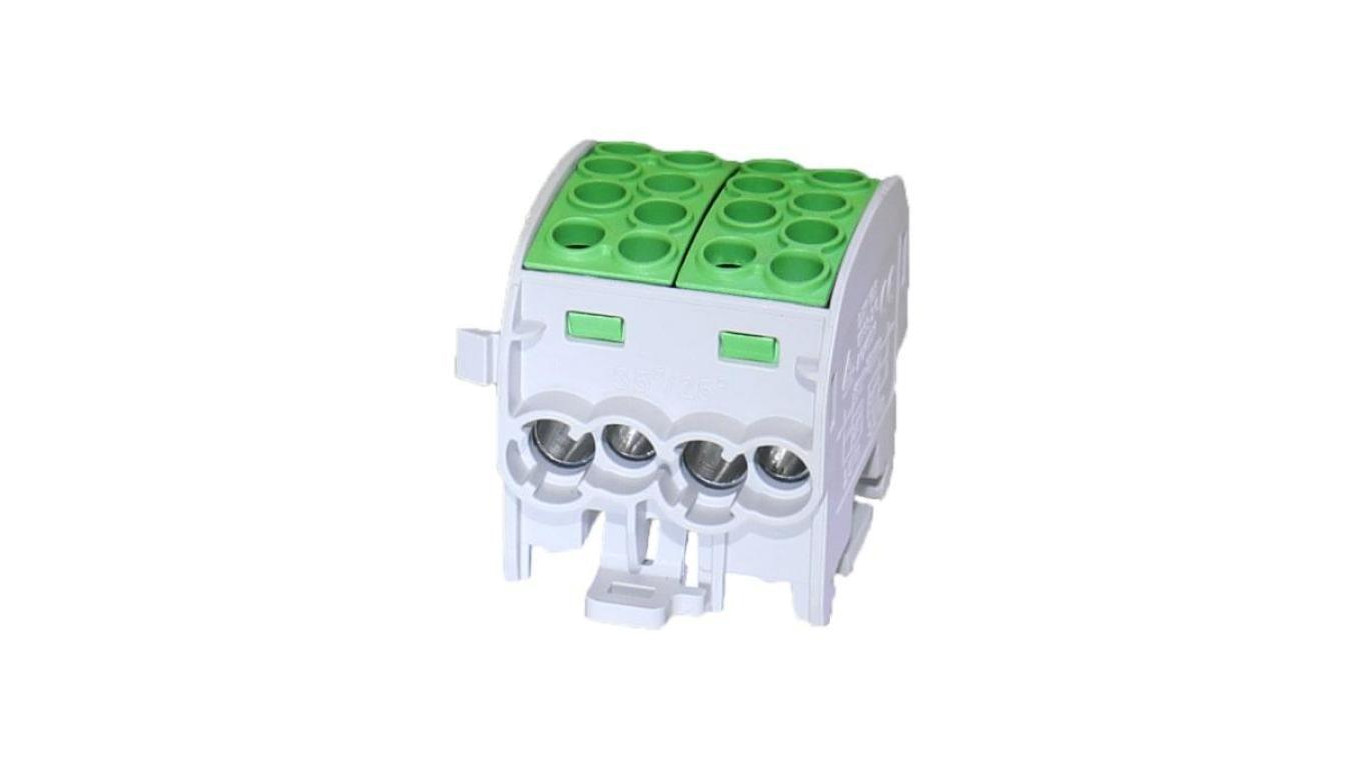 Blok rozdzielczy-odgałęźny Al/Cu SCB 35-2 (80220) SIMBLOCK jednobiegunowy 2x35mm2 zielony 81506005
