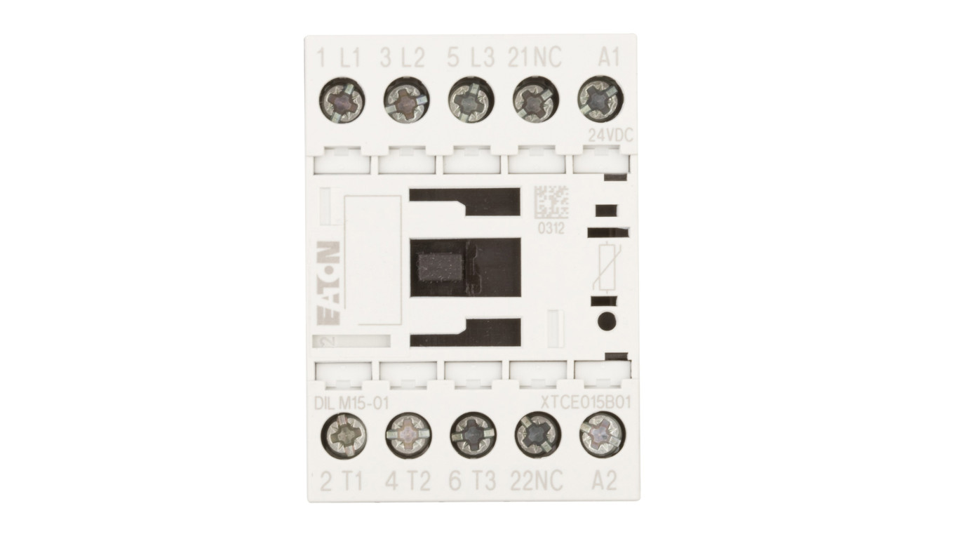Stycznik mocy 15A 3P 24V DC 0Z 1R DILM15-01(24VDC) 290108
