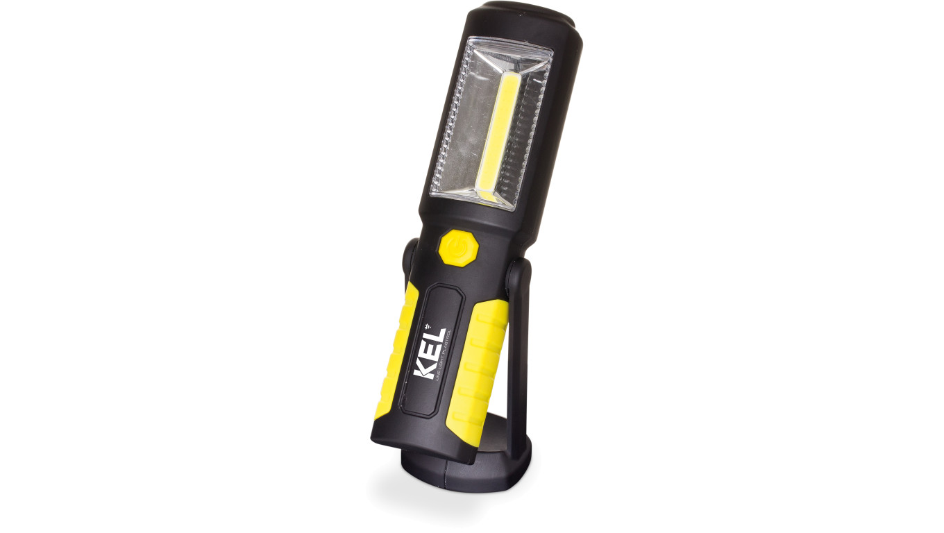 Lampa warsztatowa akumulatorowa LED COB 2W 0,8Ah Li-Ion + hak i magnes bez ładowarki LW-1A