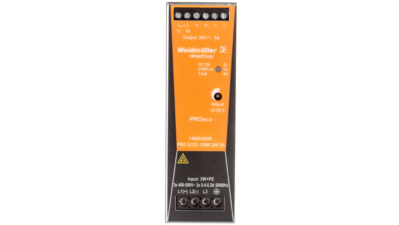 Zasilacz impulsowy trójfazowy 400-500V AC/24V DC 5A 120W PRO ECO3 120W 24V 5A 1469530000