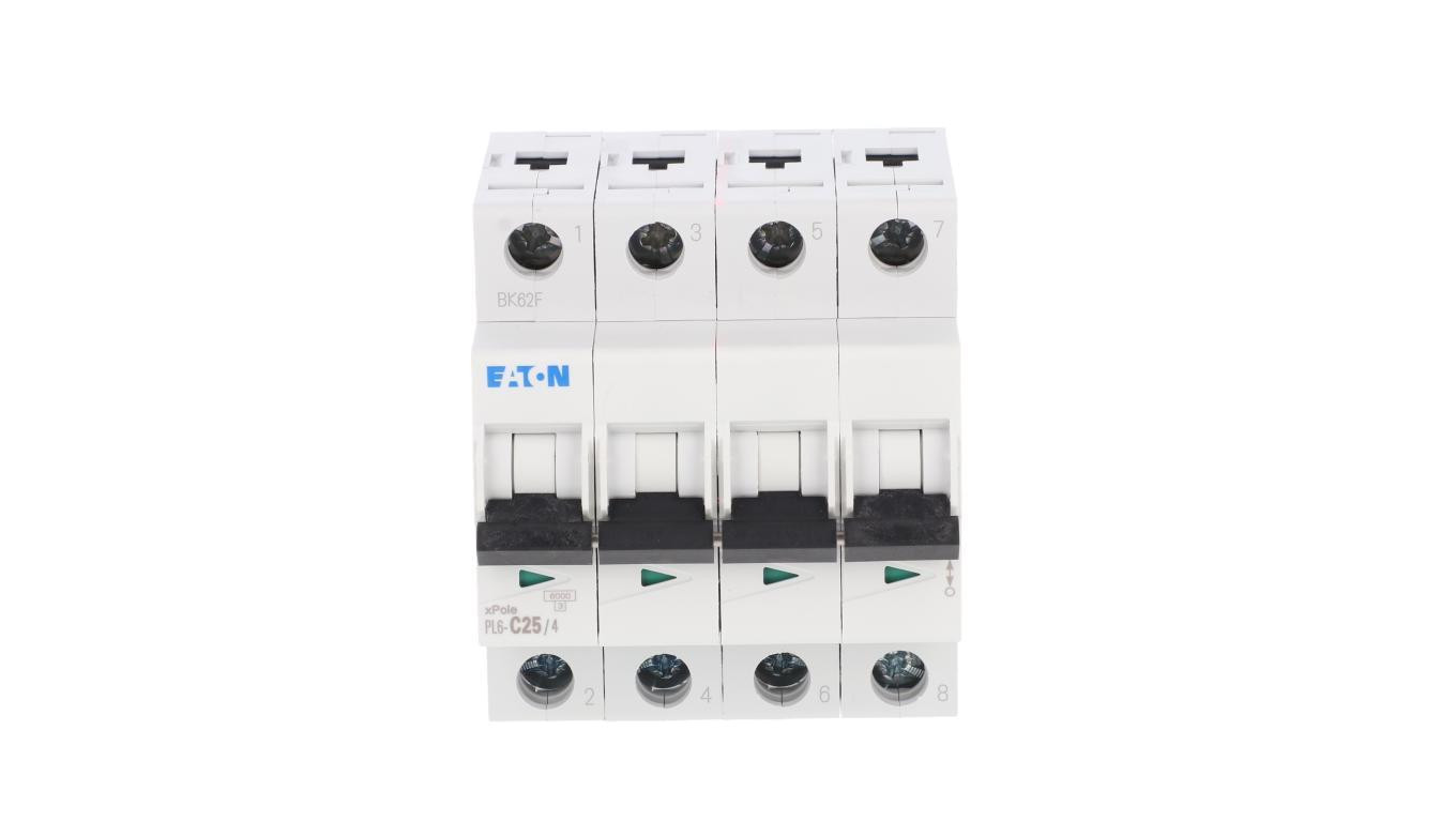 Wyłącznik nadprądowy 4P C 25A 6kA AC PL6-C25/4 166523