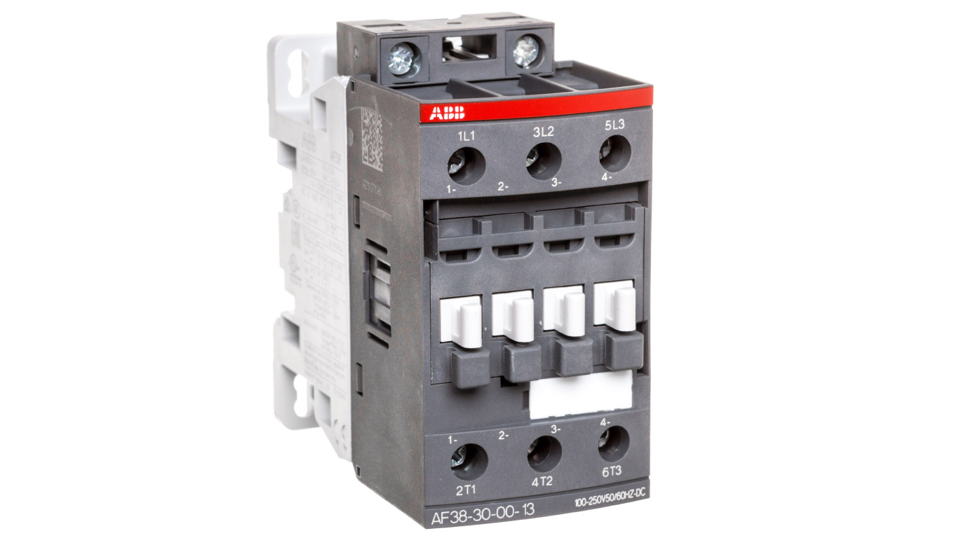 Stycznik mocy 38A 3P 18,5kW 100-250V AC/DC 0Z 0R AF38-30-00-13 1SBL297001R1300