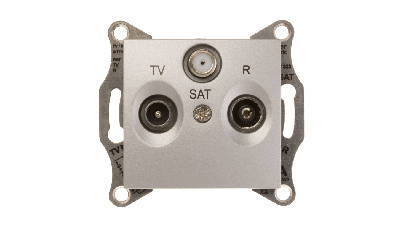 Sedna Gniazdo antenowe aluminium TV/SAT SDN3501260