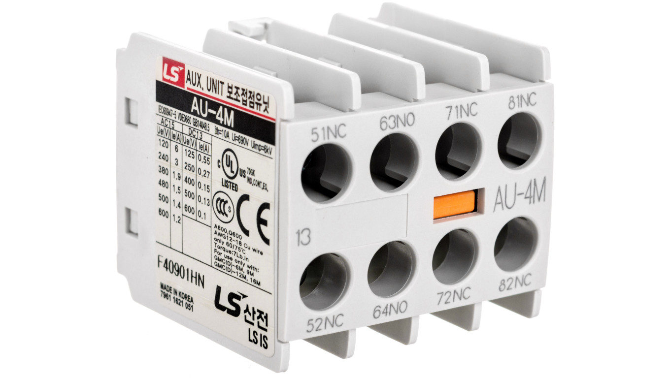 Styki pomocnicze przednie 1z3r AU-4M 1a3b