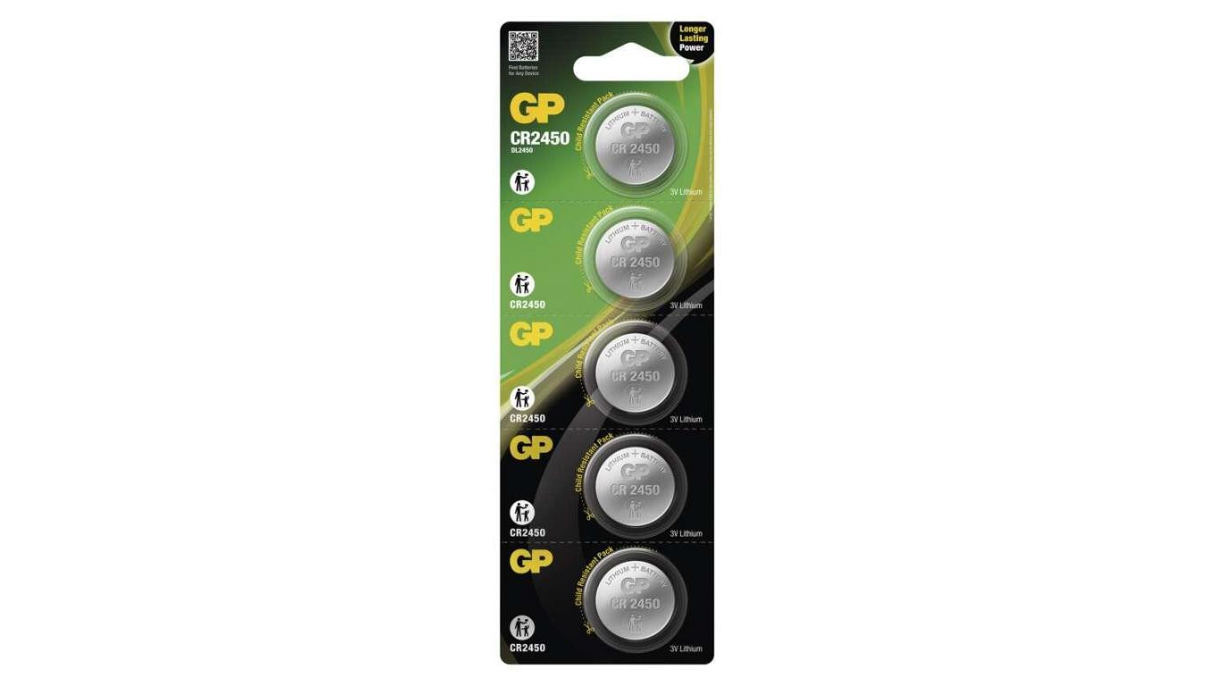 GP litowa bateria guzikowa CR2450 5BL /5szt./