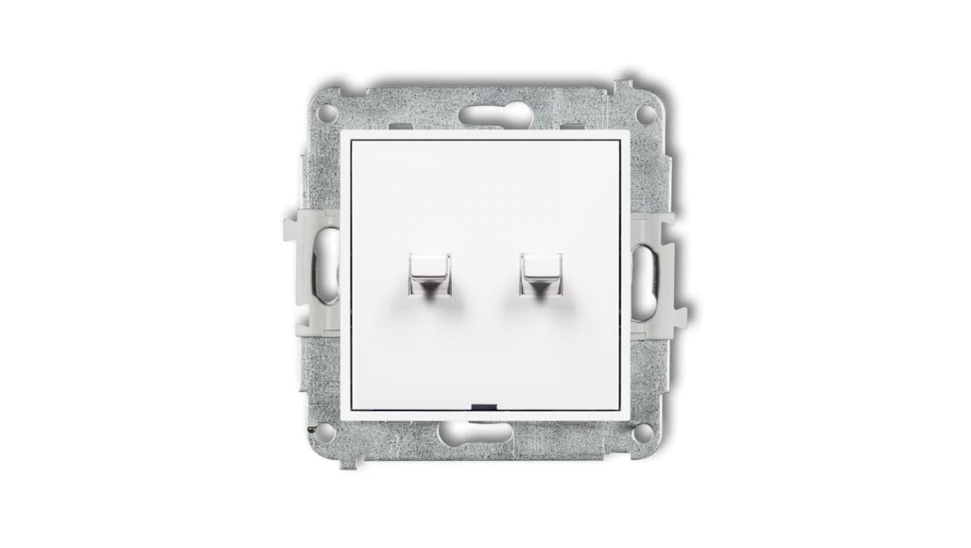 MINI Łącznik świecznikowy w stylu amerykańskim biały MWPUS-2