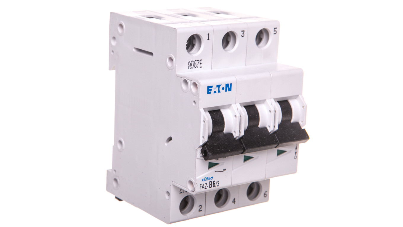 Wyłącznik nadprądowy 3P B 6A 15kA AC FAZ B6/3 278841