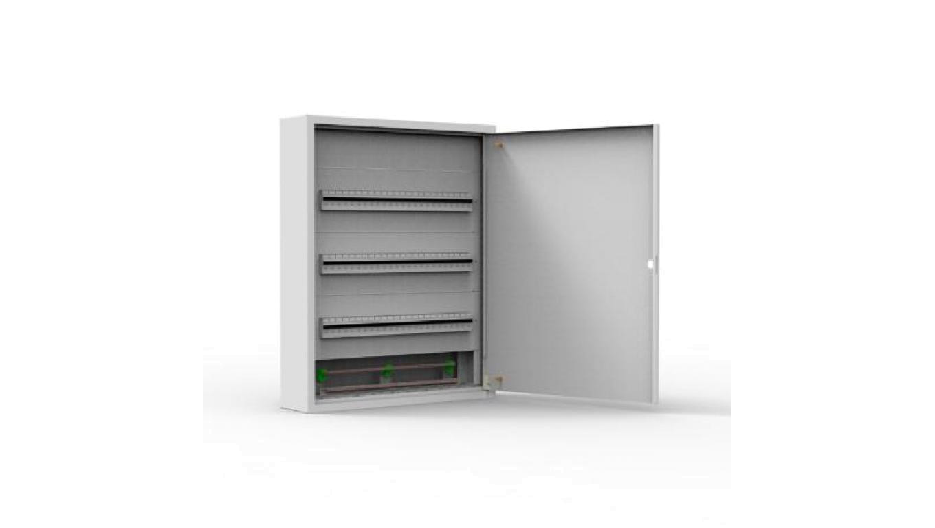 Rozdzielnica natynkowa metalowa 72 modułowa 3x24 544x686x130 RAL9003 IP30 MN72/3/24
