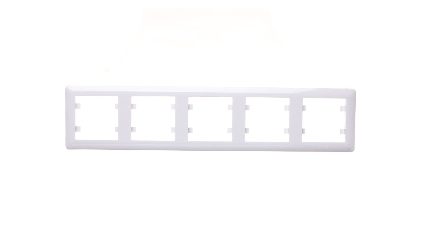 Simon 10 Ramka pięciokrotna kremowa CR5/41