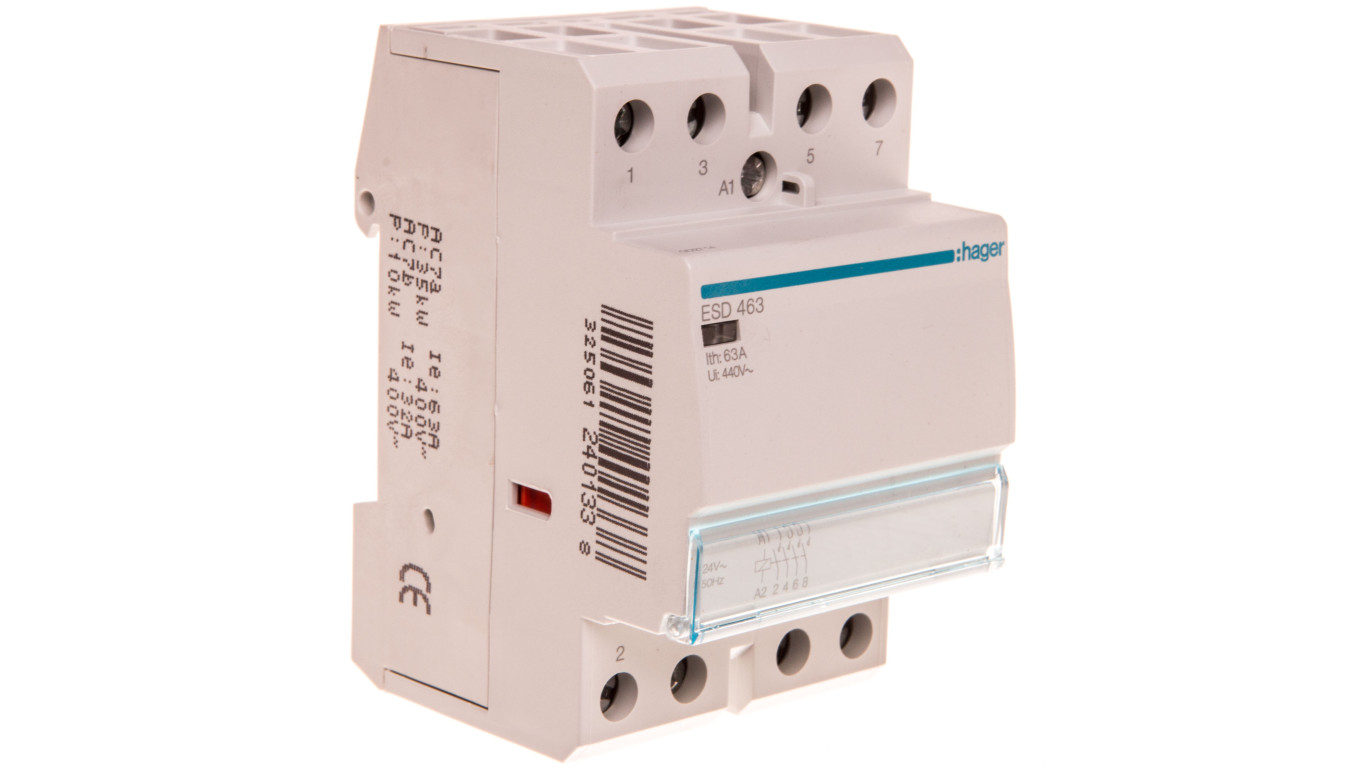 Stycznik modułowy 63A 4Z 0R 24V AC ESD463