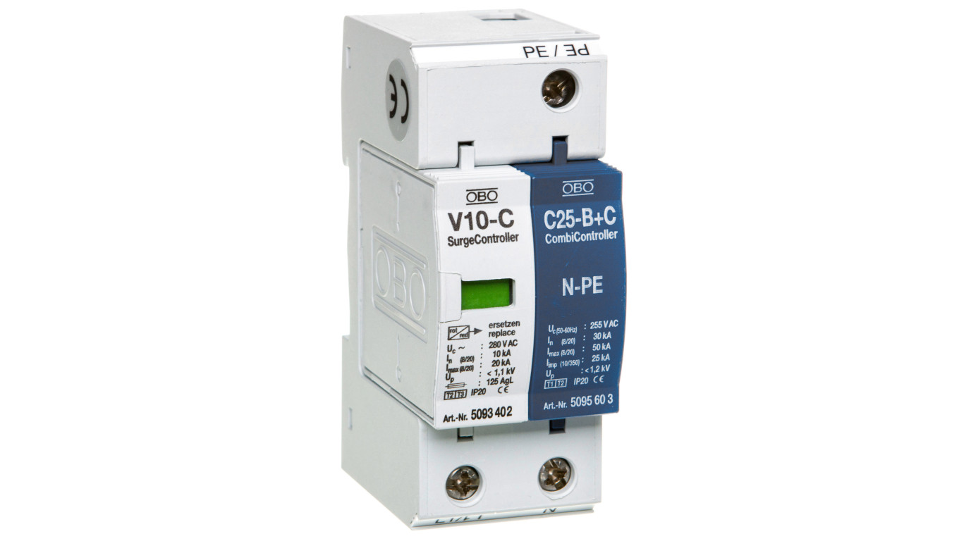 Ogranicznik przepięć Typ T2+D 2P 10kA 1,1kV V10-C 1+NPE-280 5093418