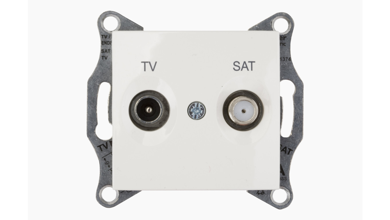 Sedna Gniazdo antenowe TV/SAT końcowe 1dB kremowe SDN3401623