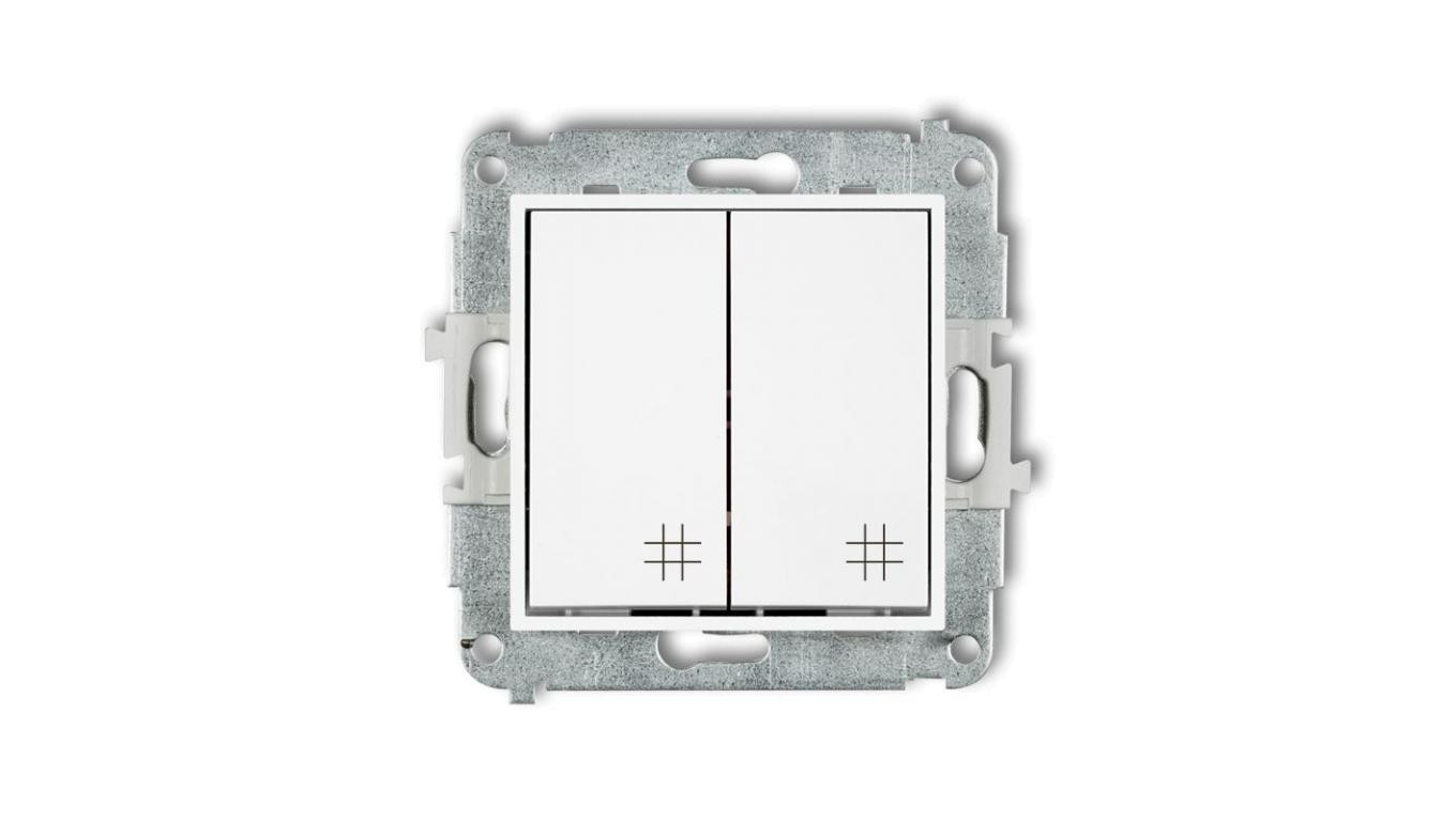 ICON Mechanizm łącznika podwójnego krzyżowego biały mat 25IWP-66