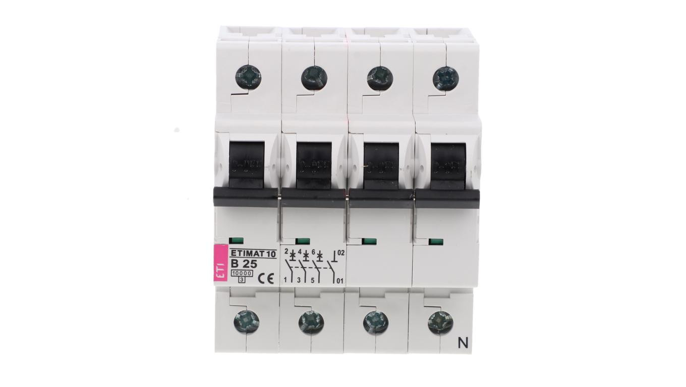 Wyłącznik nadprądowy 3P+N B 25A 10kA AC ETIMAT10 002126718