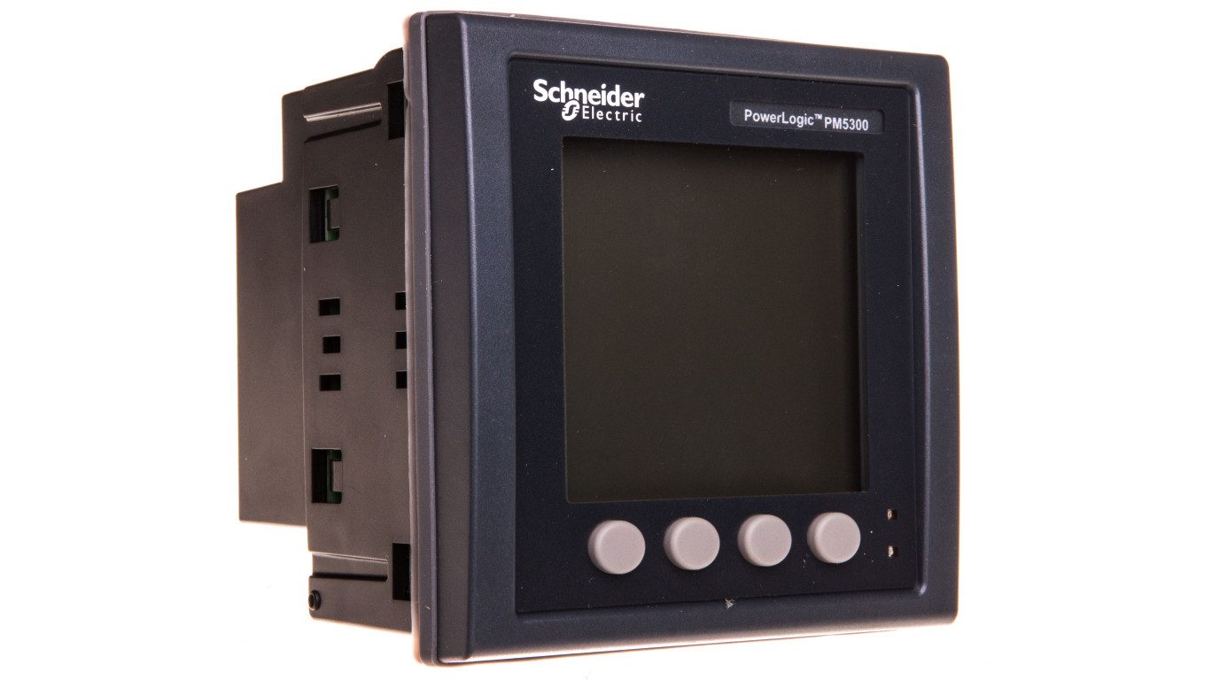 Miernik parametrów sieci (U, I, P, Q, f, PF, E) 5/1A przekładnik 100-415V AC Modbus tablicowy 96x96mm METSEPM5330