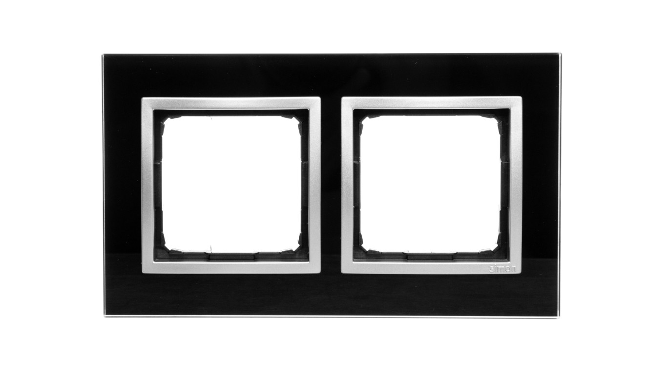 Simon 54 Nature Ramka podwójna szkło KSIĘŻYCOWA LAWA DRN2/74