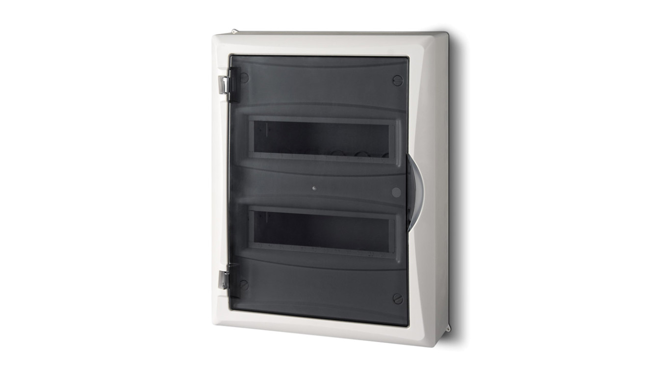 Rozdzielnica modułowa 2x12 n/t ECONOMIC BOX RN 2/24 drzwi transparentne (N+PE) IP40 2505-01