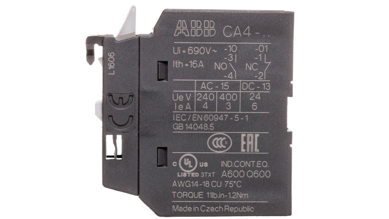 Styk pomocniczy 0Z 1R montaż czołowy CA4-01 1SBN010110R1001