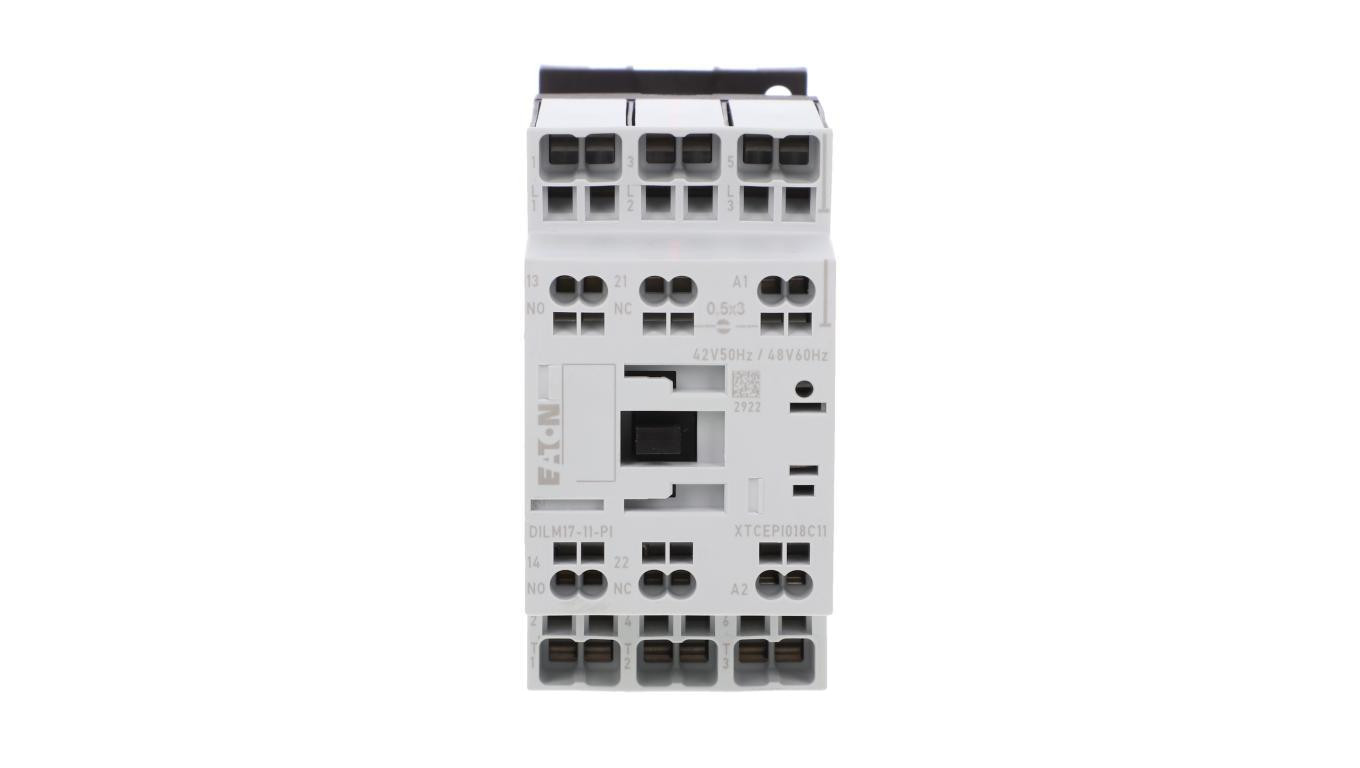 Stycznik mocy DILM17-11(42V50HZ,48V60HZ)-PI 3P 380 V 400 V 8.3 kW 1Z+1R 42 V AC Push-In 199282