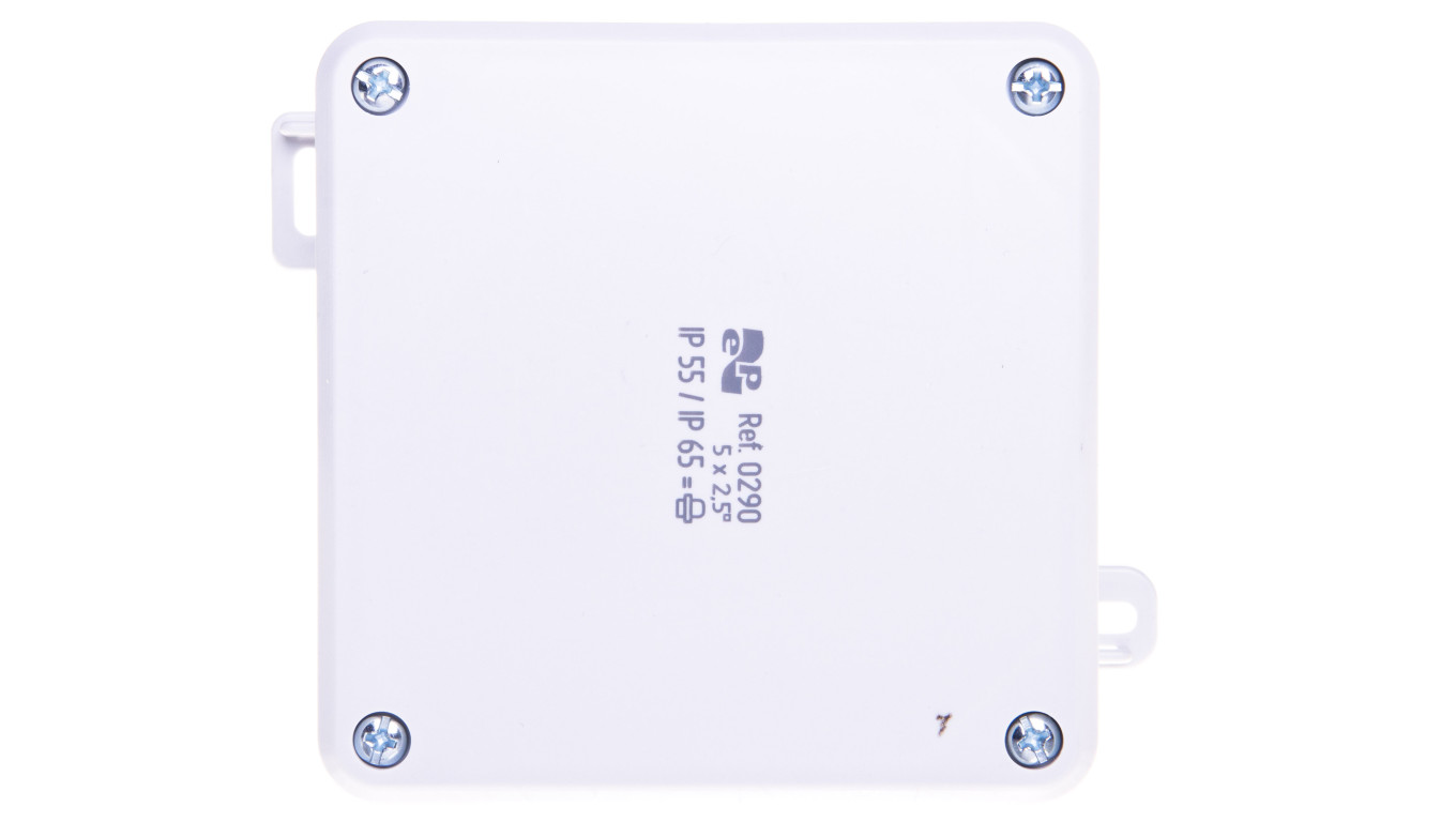 Puszka hermetyczna n/t 2K 98x98x46mm pusta IP55/IP65 szary 0290-04