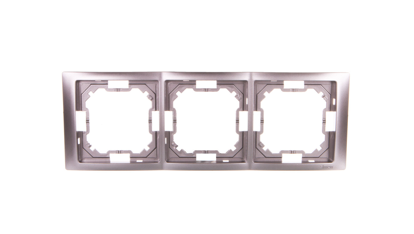 Simon Basic Neos Ramka potrójna stal inox BMRC3/21