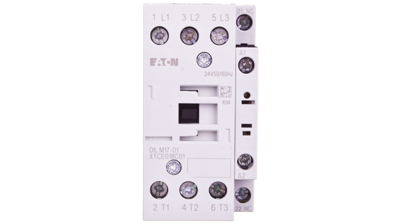 Stycznik mocy 17A 3P 24V AC 0Z 1R DILM17-01(24V50/60HZ) 277040