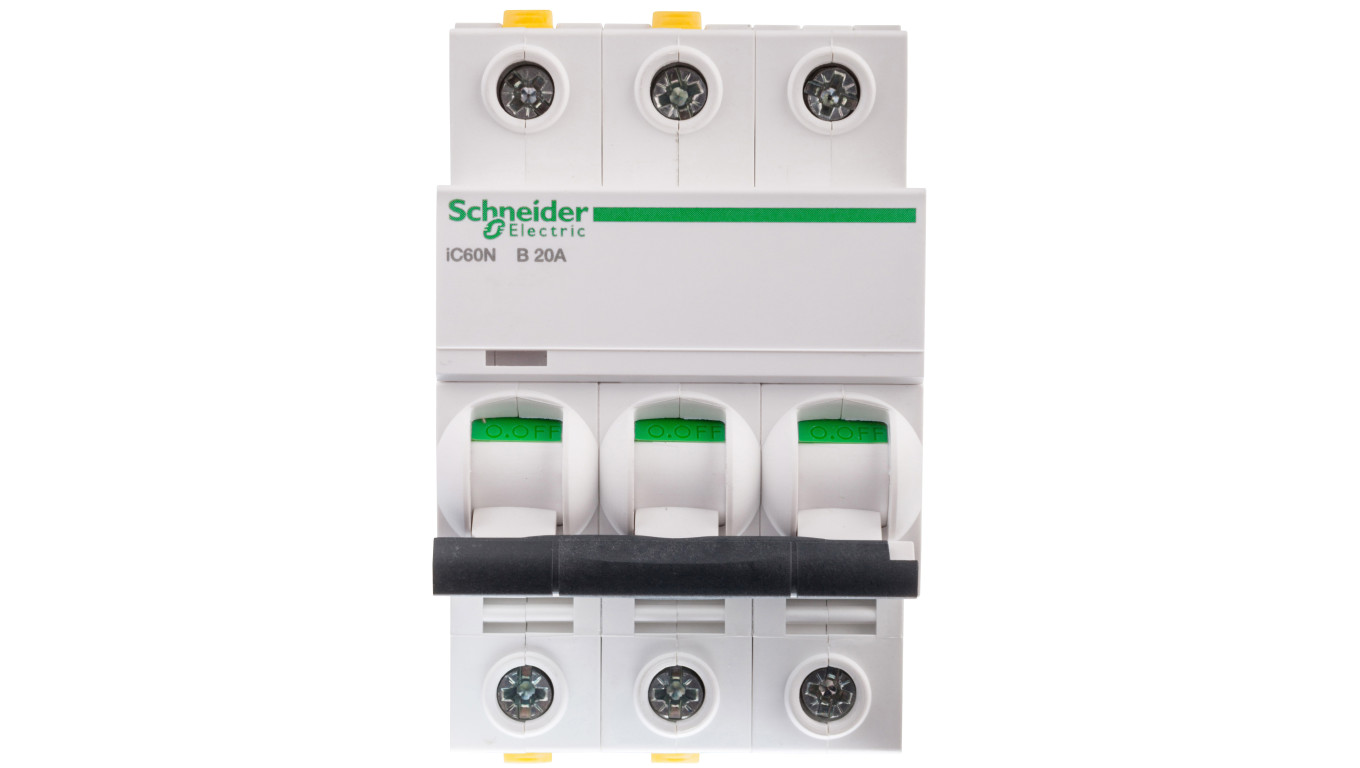 Wyłącznik nadprądowy 3P B 20A 6kA AC iC60N-B20-3 A9F03320