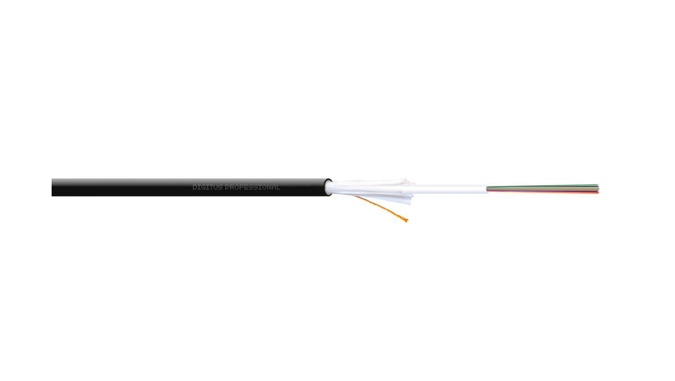 Kabel światłowodowy uniwersalny 4 włókna MM 50/125 OM3 1500N LS0H Dca czarny A/I-DQ(ZN)BH DK-35041/3-U /bębnowy/