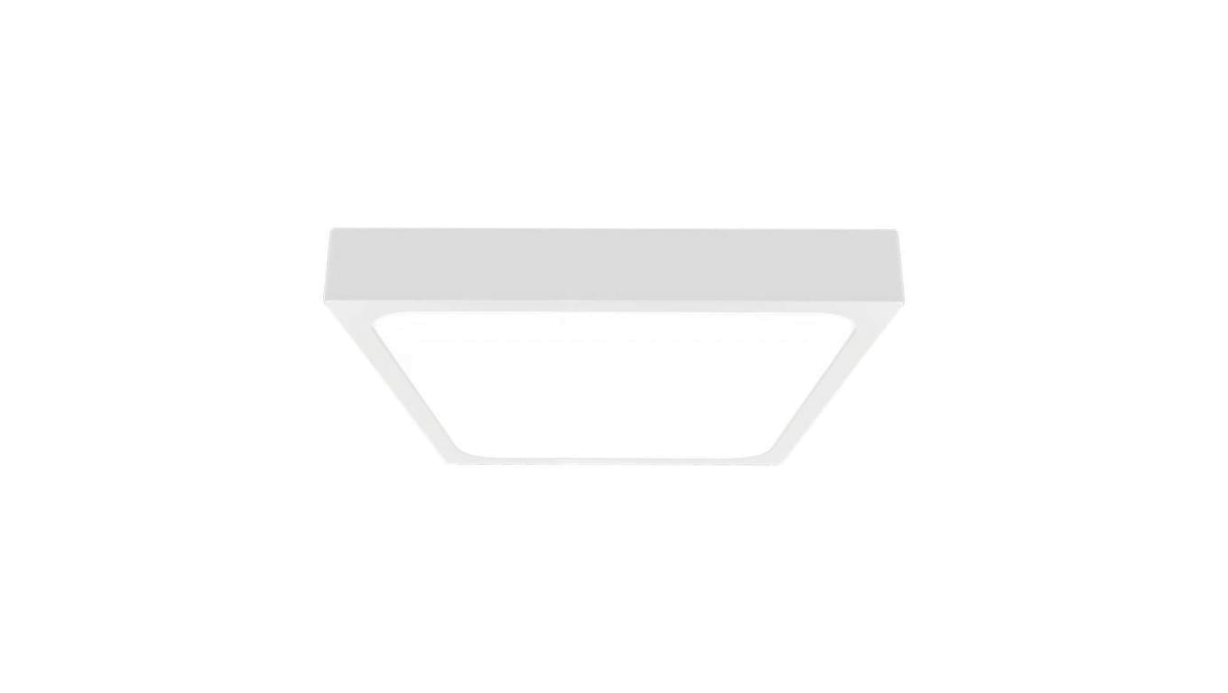 Plafoniera LED 24W 2400lm 4000K IP44 Kwadrat Mleczny Biała Ramka 7628