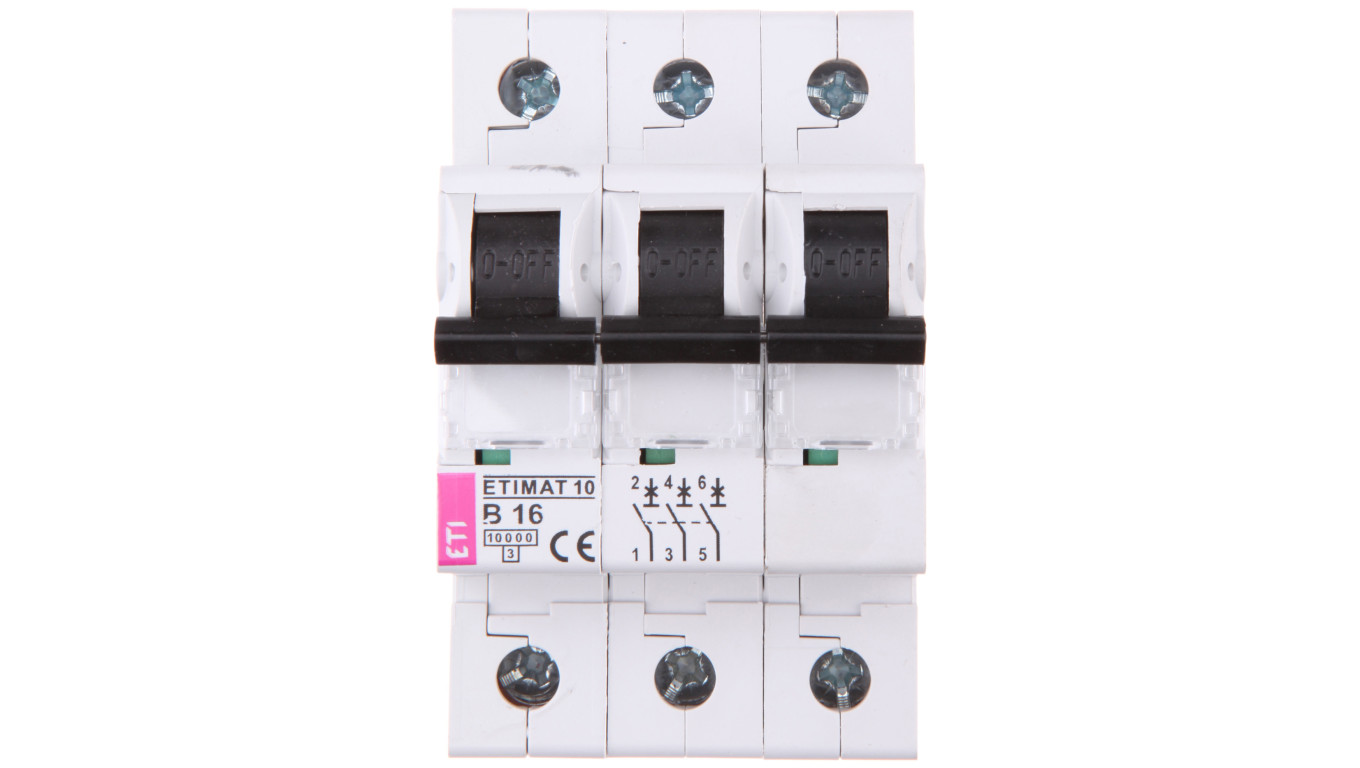 Wyłącznik nadprądowy 3P B 16A 10kA AC ETIMAT10 002125716