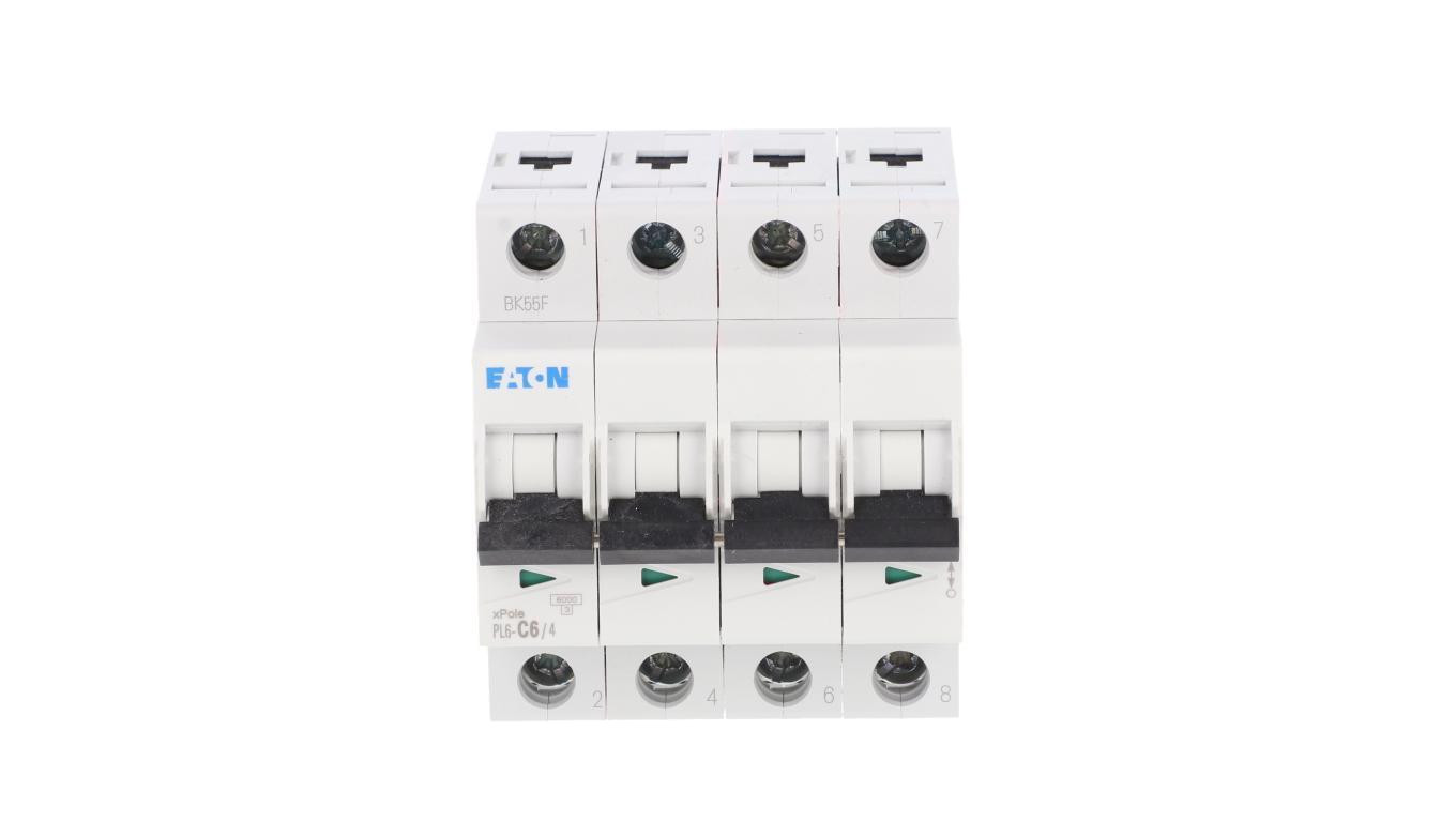Wyłącznik nadprądowy 4P C 6A 6kA AC PL6-C6/4 166531