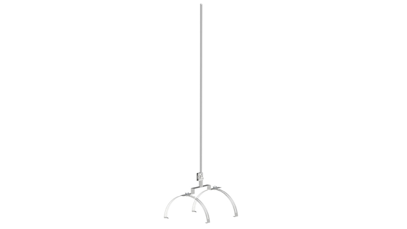 Iglica gąsiorowa podwójna fi 12mm aluminiowa 71.15 AL /1.5m/ /97101509/