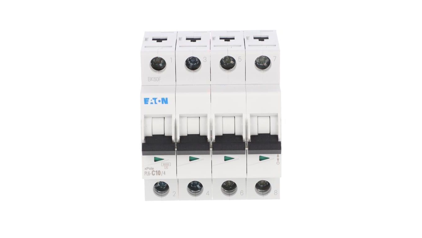Wyłącznik nadprądowy 4P C 10A 6kA AC PL6-C10/4 166515