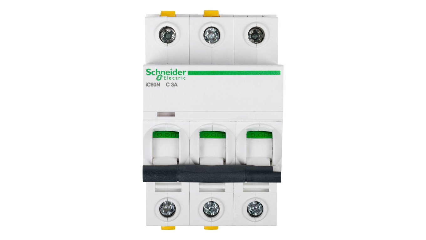 Wyłącznik nadprądowy 3P C 3A 6kA AC iC60N-C3-3 A9F04303