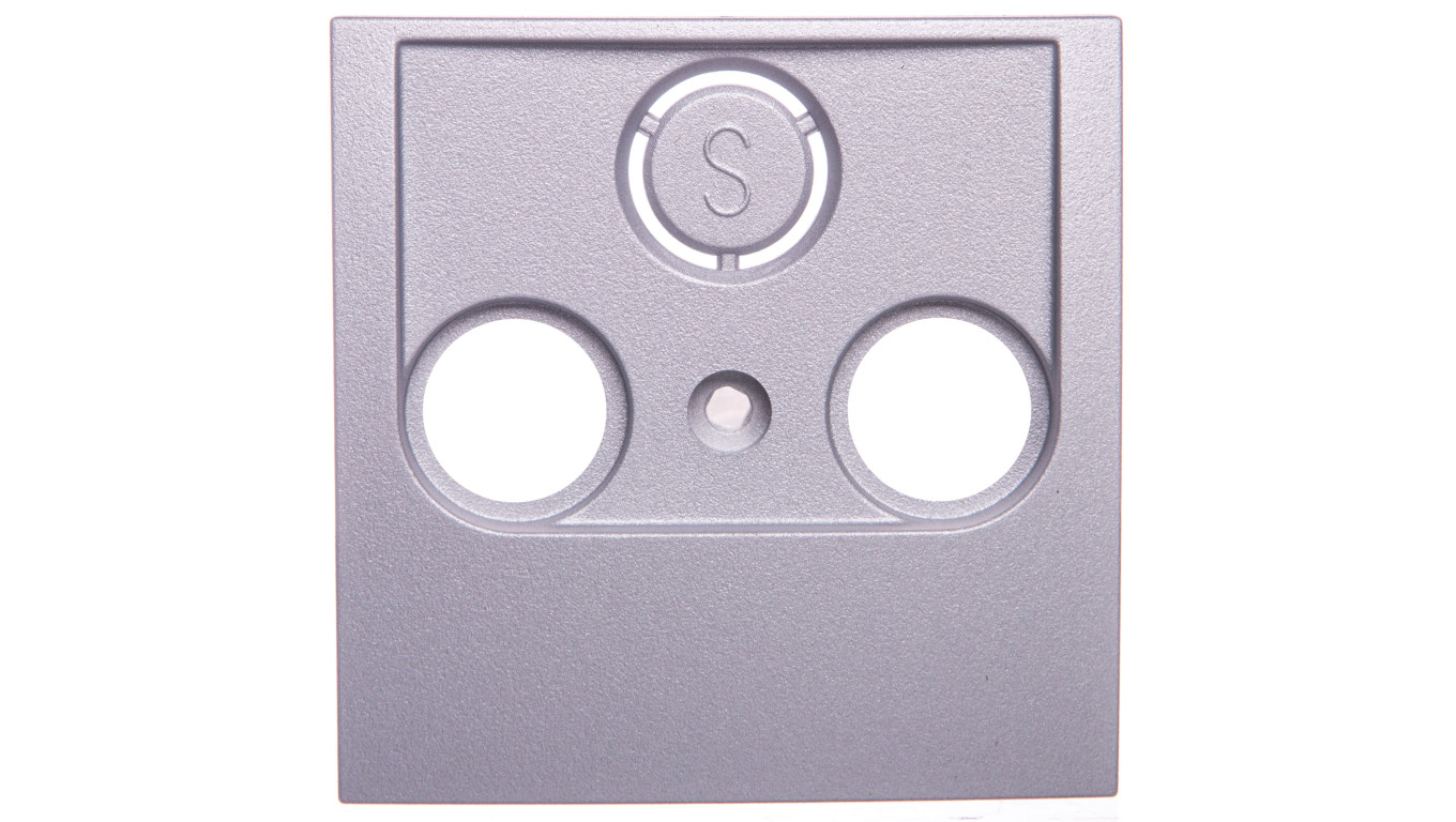 B7. Element centralny gniazda antenowego 2- wyjściowego aluminium 12031404